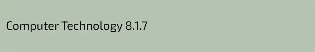 Computer Technology 8.1.7